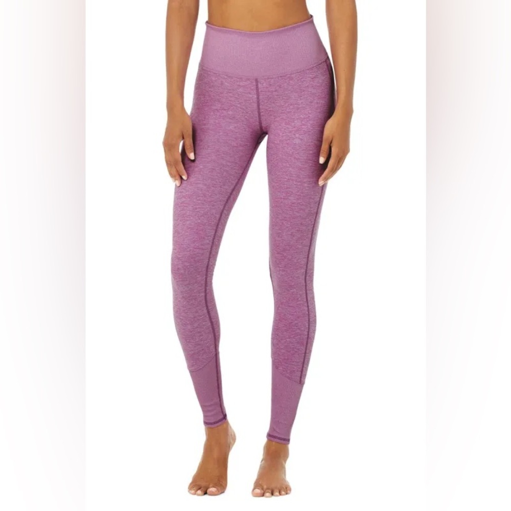 ALO Yoga High-Waist Seamless Leggings in Mauve Pink